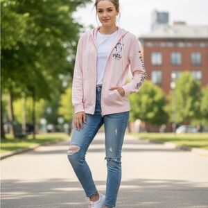 Pink Graphic Hoodie